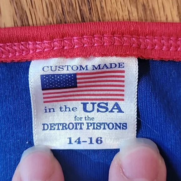 NBA Detroit Pistons custom made in the USA basketball Jersey Maxiell #54 LOT A - Picture 7 of 7